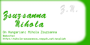 zsuzsanna mihola business card